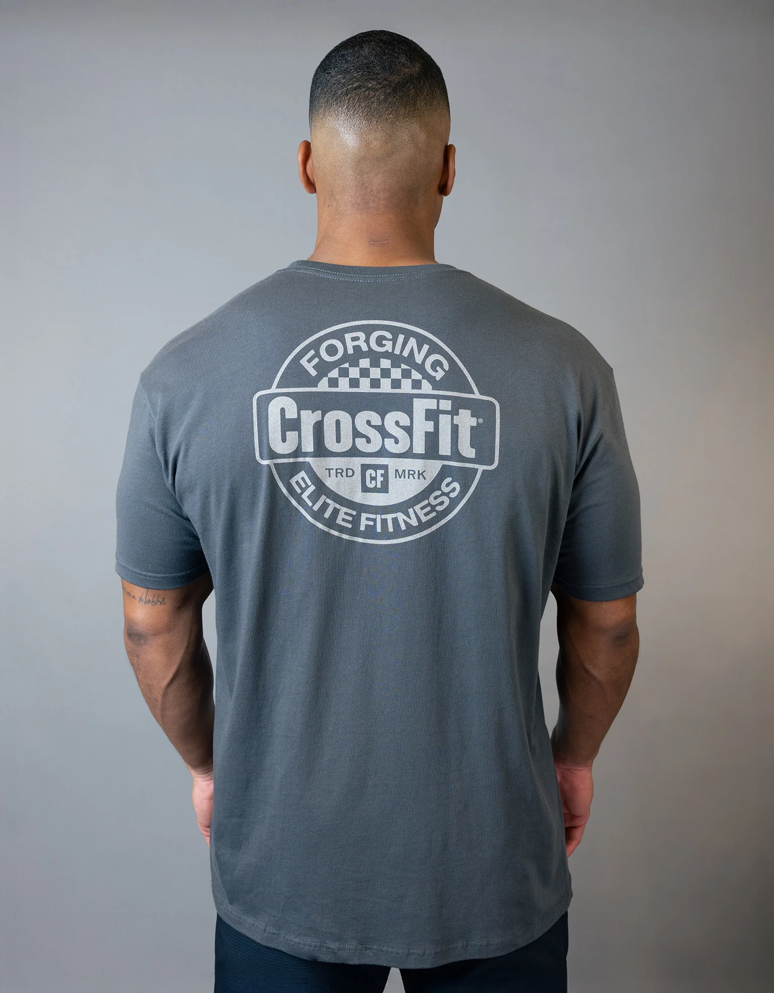 Men's Forging Elite Fitness Emblem Cotton Tee - Image 2